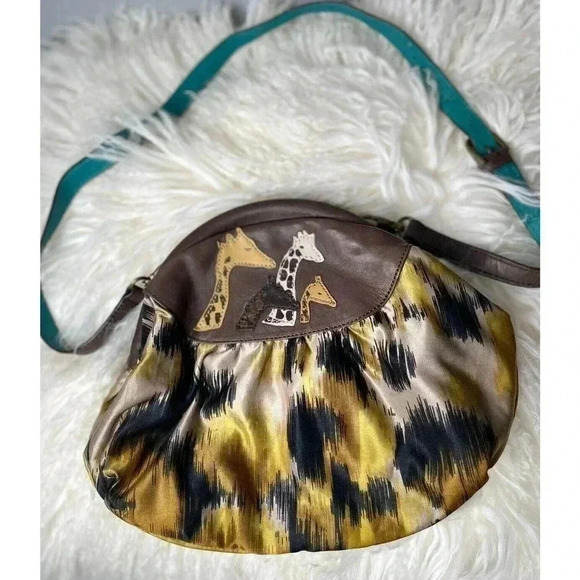 Anthropologie by Jasper & Jeera, Crossbody/Shoulder Bag Jarraffs, Giraffes - Picture 1 of 8